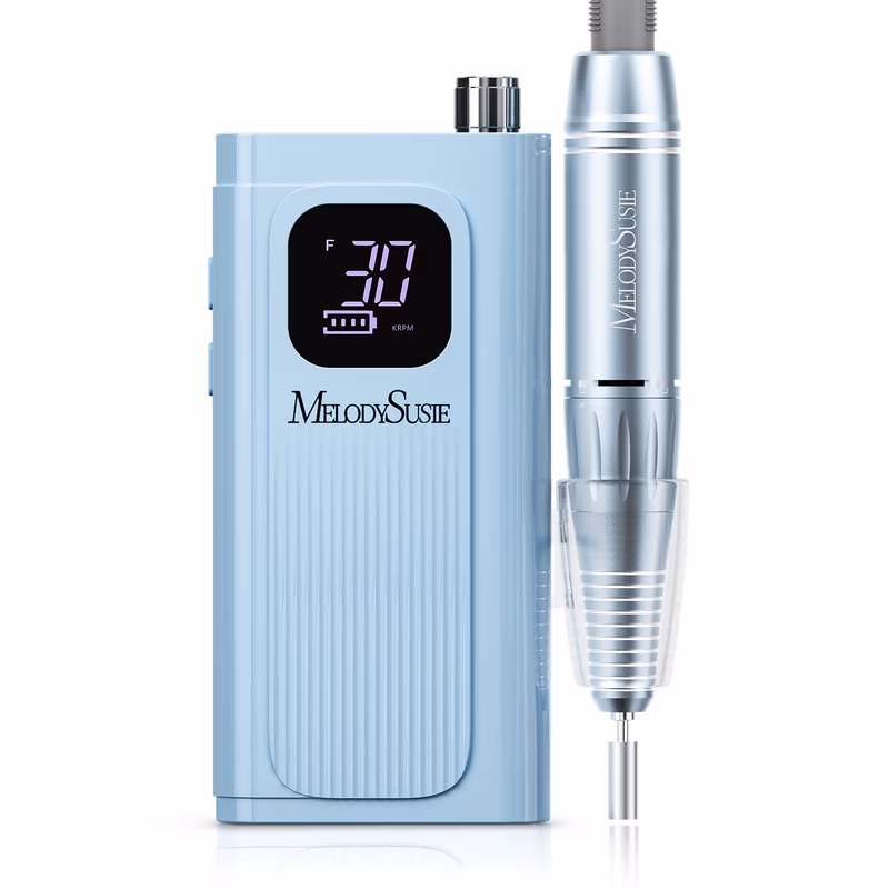 217d15fd4f4e0c37f8f37eef8748a511175f524f979cf2925c5d770bc848ff99 MelodySusie SC300F Electric Nail Drill Machine,30000 RPM Cordless Rechargeable Nail File Kit for Acrylic Gel Nail Care Manicure Polishing Set,Purple