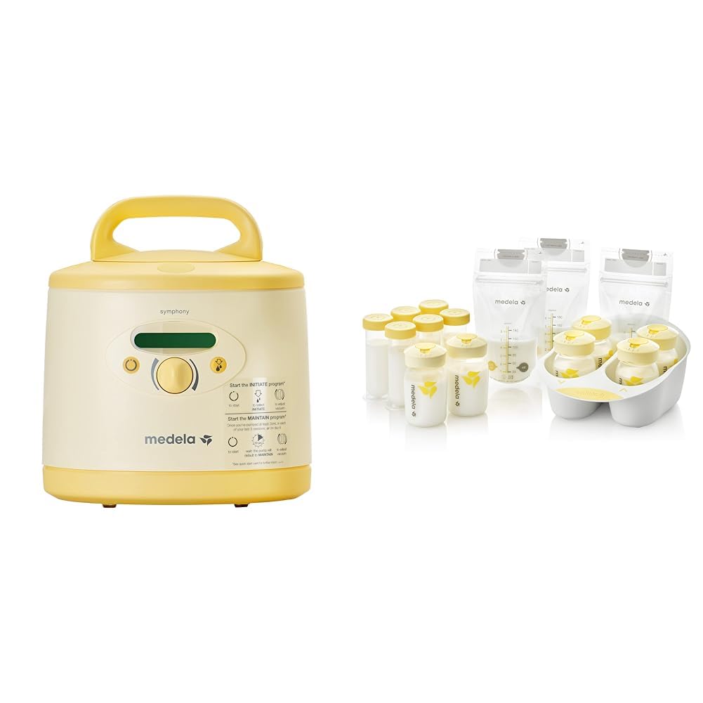 22245b8373179dad4692cbb9bfc8ff40517c392d9191a94256dfedabc5353544 Breast Pump, Hospital Grade Breastpump, Single or Double Electric Pumping, with Initiate and Maintain Programs for Breastfeeding Support or Exclusive Pumping(Breast Pump + Breastmilk Organizer/Symphony Plus)
