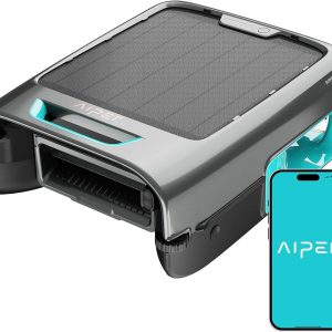Solar Pool Skimmer with APP Support, 24/7 Cleaning, Dual Charging Modes, Smart Obstacle Avoidance, Ideal for All Swimming Pool Types(Blue)