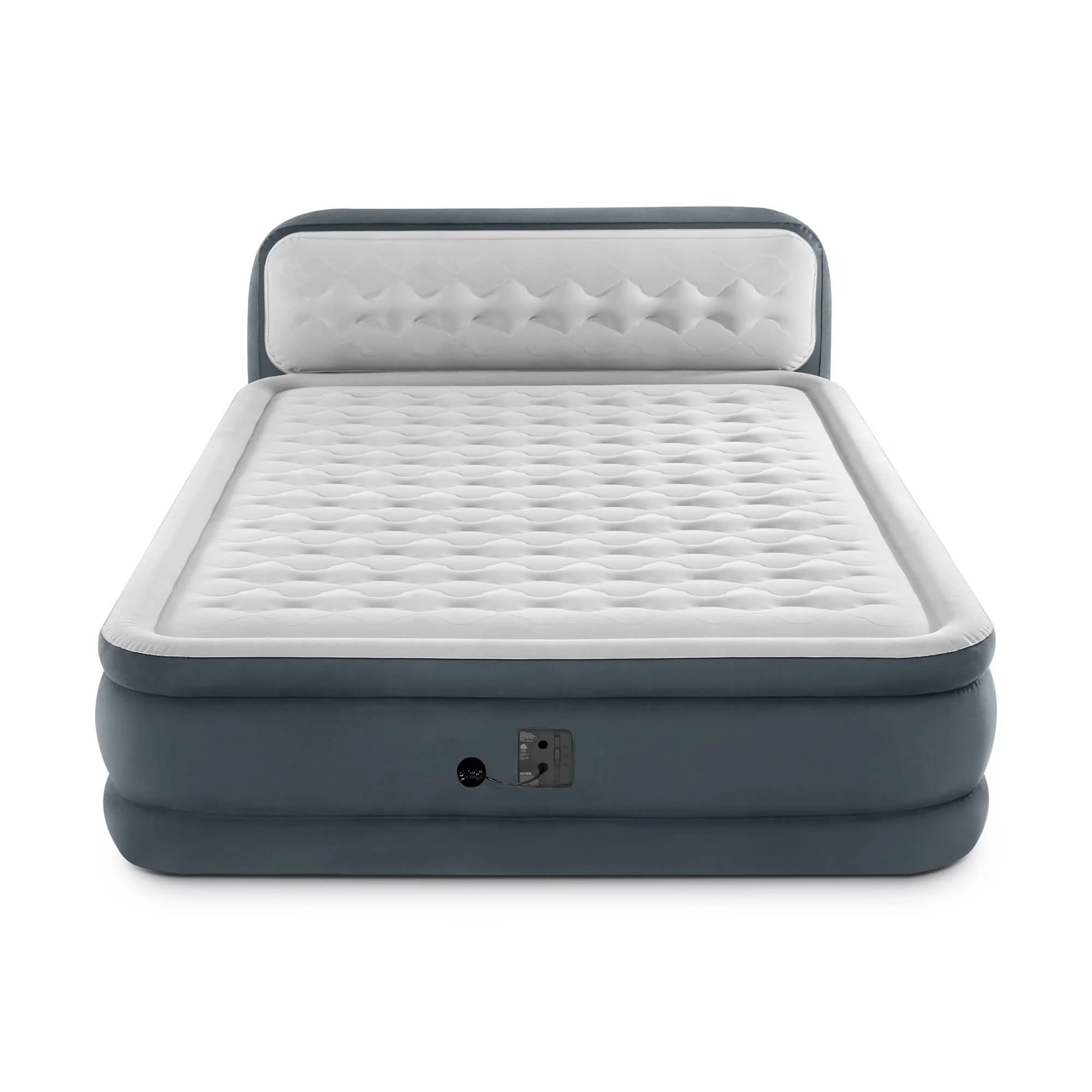 22b3d0aa01587c2bed7fc61c9263d8314dda319be8d981cd210730e77189072f Intex Dura-Beam Deluxe 18 Inch Queen Sized Air Mattress(Default/ONESIZE)