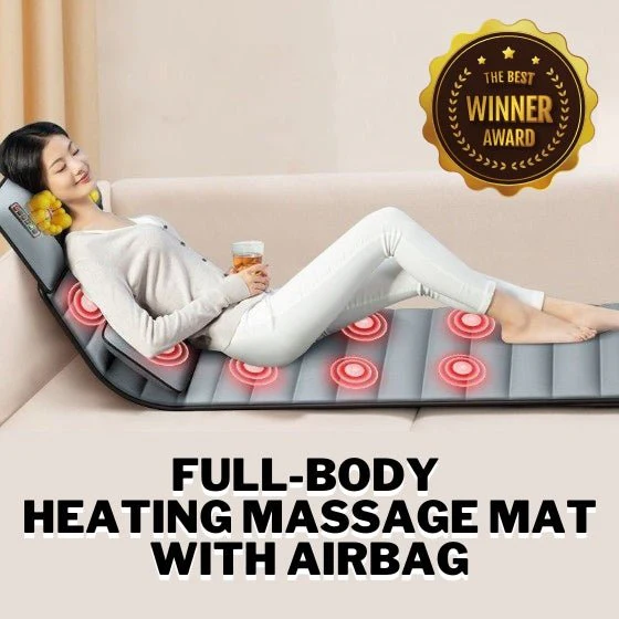 24596b4aca5f0d78a4d788eae63cc16f72a26cd57148ccf2484405ed01ea5de3 Therapeutic Full Body Electric Heating Massager Mat With Airbag