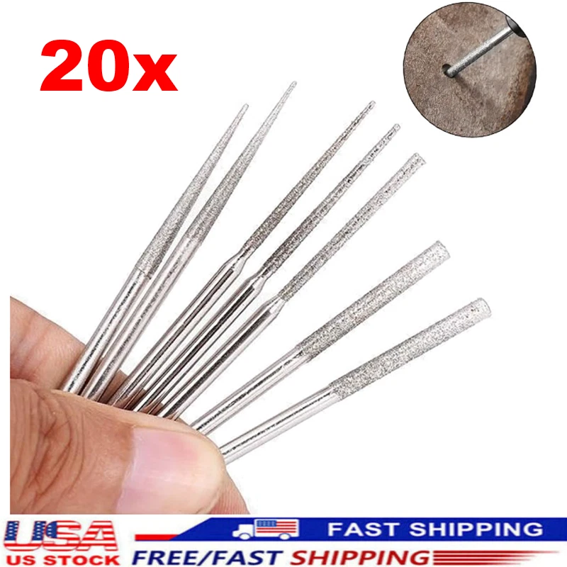 246c06c5f8c3d0c07f015ea1025f724594d1ddcde9f27b8d6e197b497b27c591 20Pcs Diamond Burr Set Drill Bits Mini Drill For Dremel Rotary Tool Accessories