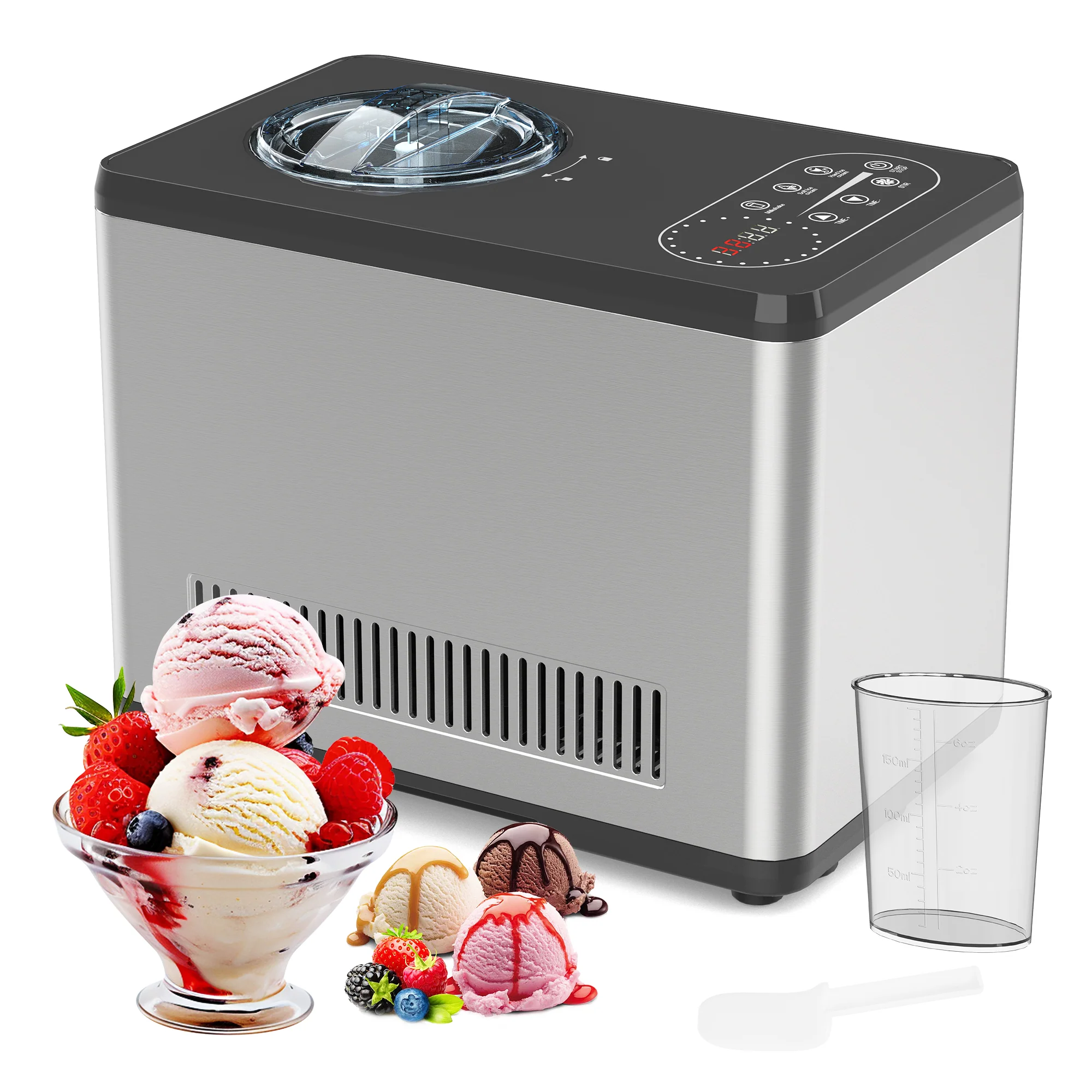 252fab86a9d6df16046b0ed14277980e272ee1575df6df88c405e0e3ca141024 1.5L Ice Cream Maker Machine No Pre-Freezing