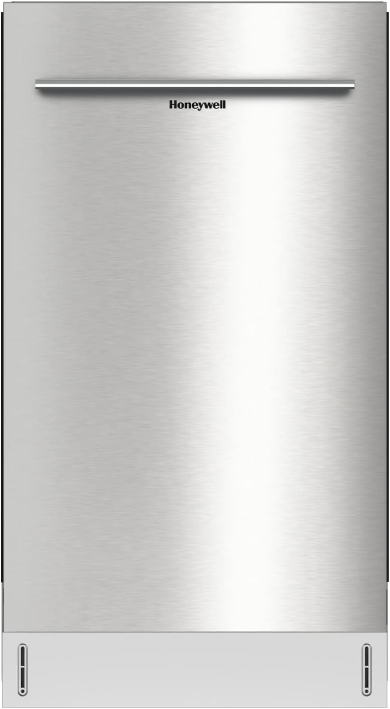 25467f67c1165ac6abd4f08c60f883d808e4dccf85ae084583bb1ac0980a45cc Honeywell 18 Inch Dishwasher with 8 Place settings, 6 Washing Programs, Stainless Steel Tub, UL/Energy Star- Stainless Steel