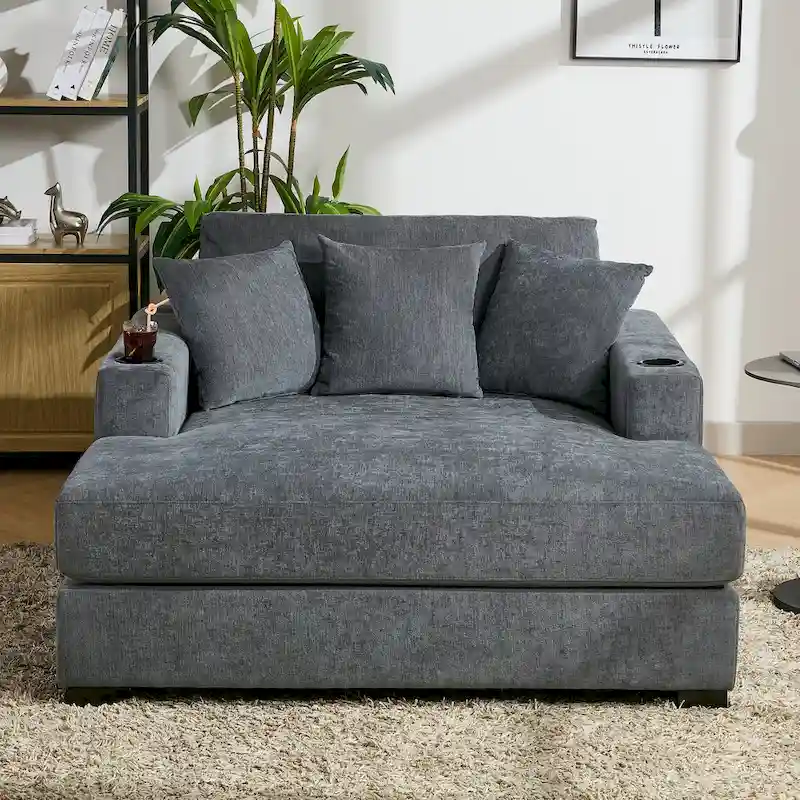 26aee559ea0c1fe45a05a95d4baf8074a222dc723275356a2808e2436232ce2d Three sizes Oversized Chaise Lounger with Pillows(55)