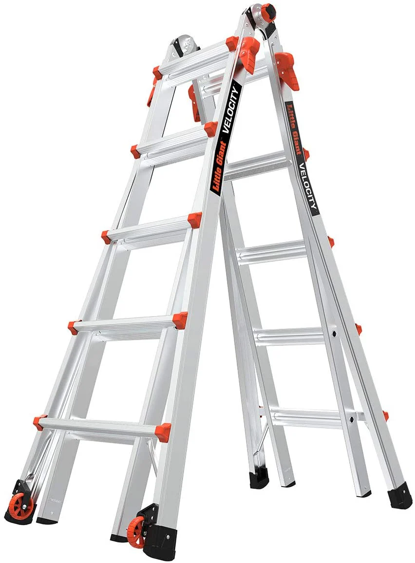 27059944d6087f0f1dbc39111cb5c81af8bc0797ca33d5447c26881fea6418bc 22-Foot Velocity Multi-Use Ladder, 300-Pound Duty Rating