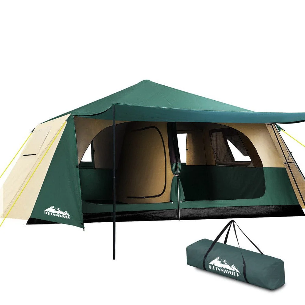 27ad68f61deede773ef26cd54368a0951fe9cdc34c8f49477c8ed71fea5fddac Weisshorn Instant Up Camping Tent 8 Person Pop up Tents Family Hiking Dome Camp