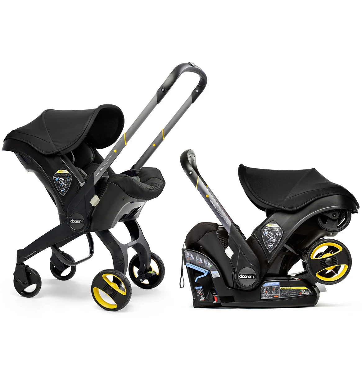 284301839cc5a9aaf75e11adb8f14c30aab0d4462f0dae90521b3759b0508180 DOONA Infant Car Seat Stroller With Latch Base -- Open Box(Nitro Black)