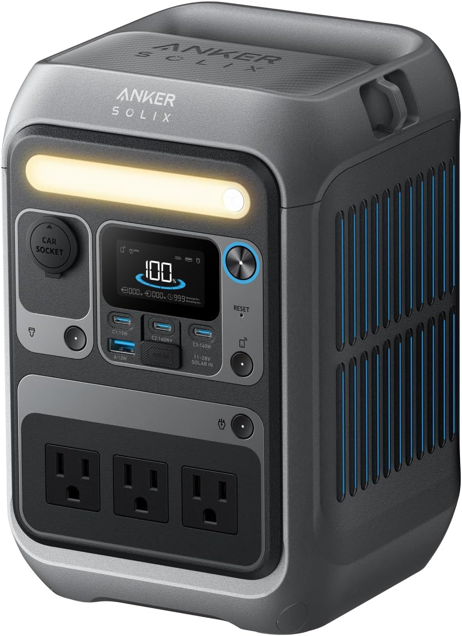 287d6dc180123926a43c16c4e5dcedfb4a0da585fd83f65f3ea59f12e255a835 Portable Power Station Solix C300, 288Wh Battery(Anker Solix C300)