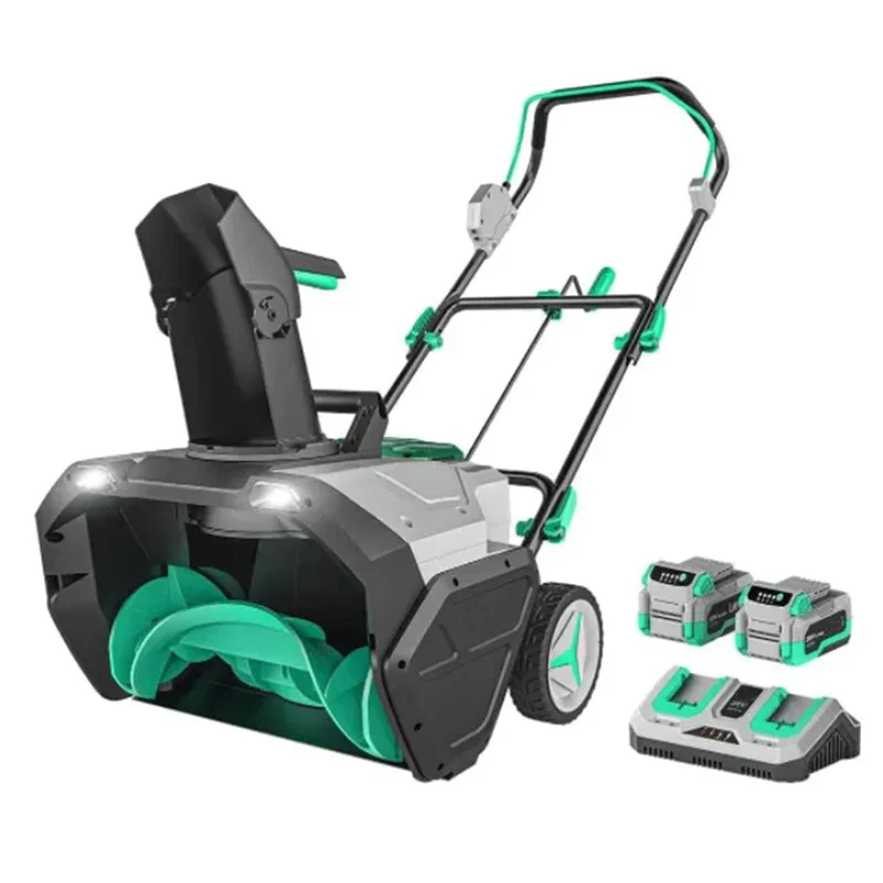 28be4666c9c516e741ae9455f8cf72d12b77588c15e527460a4ce18f7da89584 Single Stage Battery Powered Brushless Motor LED Light Cordless Snow Blower