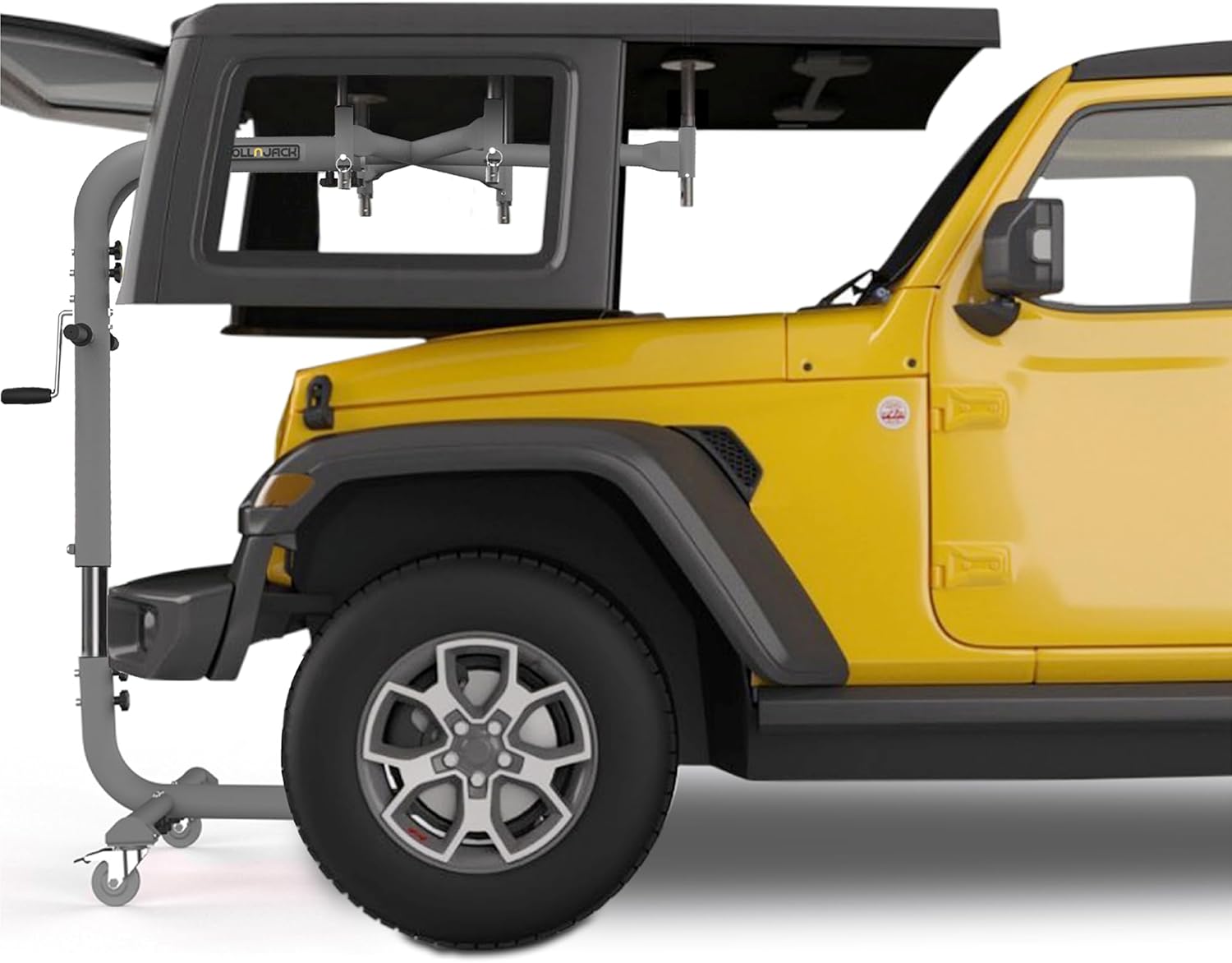 295156be48e202602d59f9d53a1d7a042cc99867f8bca86106c6ce72fbea9d8b Hard Top Remover Lift for Jeep Wrangler, One-Person System