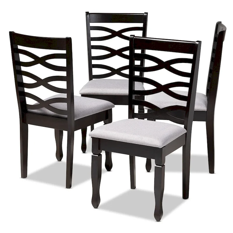 29b20fa80cc00d80a82c7377095833e19be52b7dc609fd1cefb41440d0a8490e Modern and Contemporary Dining Chair 4-Piece Set(Light Gray)