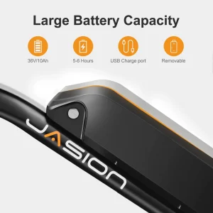 Jasion Electric Bike for Adults with 360Wh Removable Battery