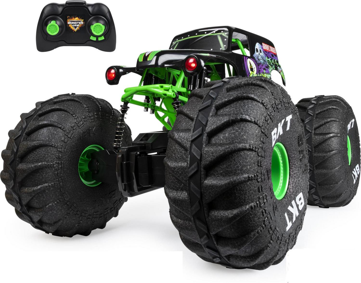 2d14c01ef2e5662d935d66cc8e42a1d2a2824865935334ba870bf2ea50d31b61 Monster Jam, Official Mega Grave Digger All-Terrain Remote Control Monster Truck with Lights, 1: 6 Scale, Kids Toys for Boys