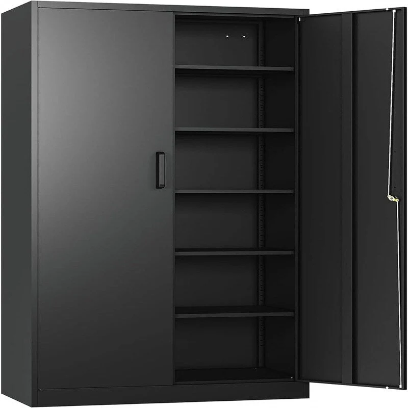2de7c9fcb39c0338dde38204ce37f4db36b5622be4e00212e4f056c91dfd994c Metal Garage Storage Cabinet(Black)