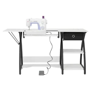 Comet Plus Sewing Desk with or without Grids on Top for Cutting(Solid White Top)