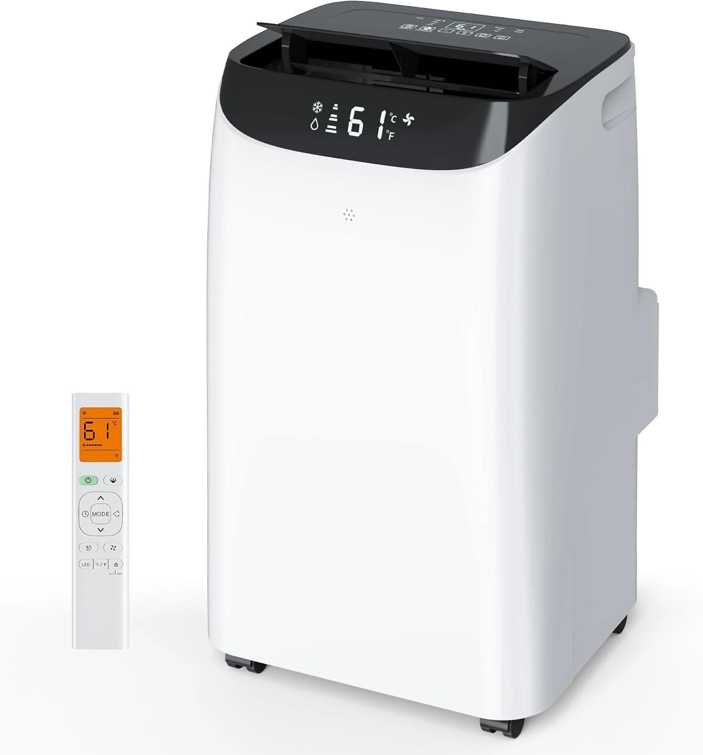 2e6d127acfac6b2b339d08688a4a13fb4eb40da7d033a02a9cff6c8ea47a1fed 14000 BTU Portable Air Conditioners with Remote Control, 3-in-1 Free Standing Cooling AC Unit with Fan Dehumidifier, Cools Room up to 700 sq.ft, Smart/Sleep Mode,3 Speed,Auto Swing,24H Timer(16000 Btu Inverter)