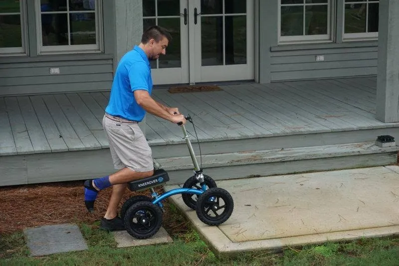 2e8c93521ba6c7991c0651a4f425ca121c99b176c182ccbcbdca8517f8c49a36 New KneeRover Quad All Terrain Knee Walker in Metallic Blue(Default Title/10 Pound (Pack of 1))