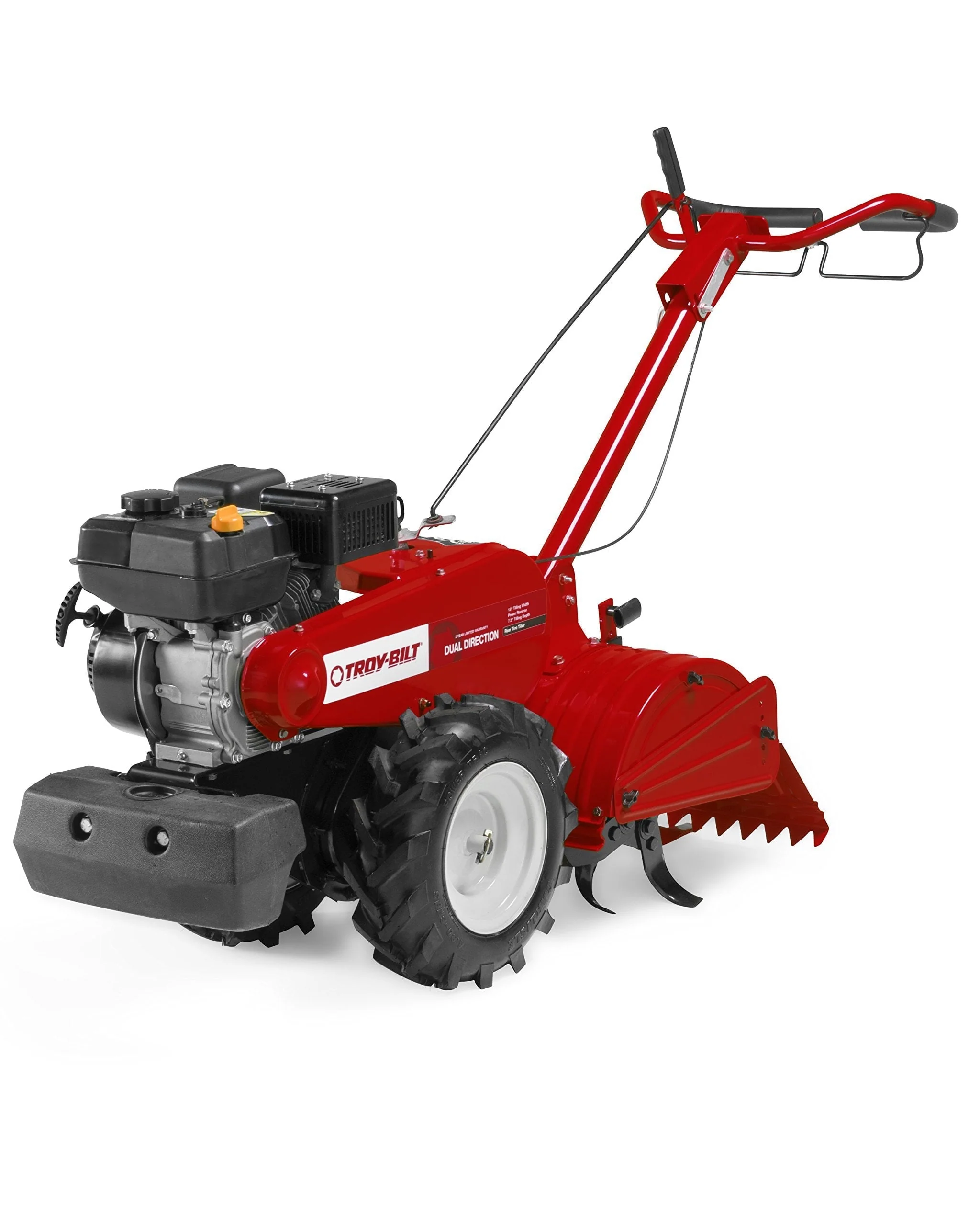 2f79387a7b207518fa4c1b518b41c82df1ec35b65a48ad82d575de0fc81fd316 208 cc Gas OHV Engine Rear-Tine Tiller with Forward-Rotating and Counter-Rotating Tilling Options
