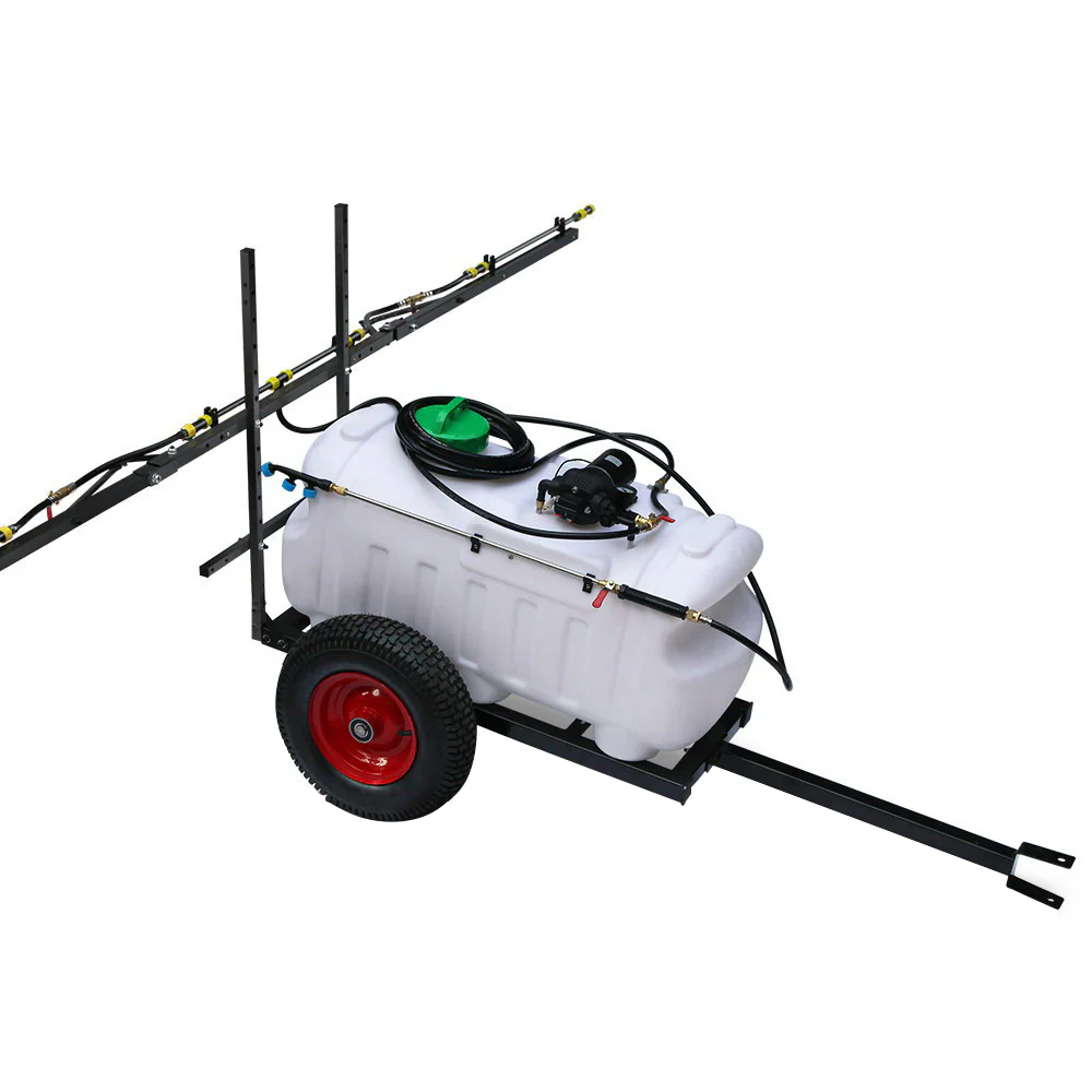 3021fab8bec5c5324a85390b136d88f5d41575564e56d580b02ee41673ccefb9 Giantz Weed Sprayer 100L Trailer 3M Boom Garden Spray