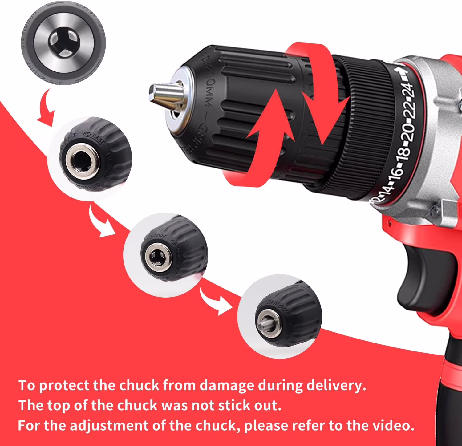 303b9f4ad396713d921a5babcde98c39c1a2b772f6348b6e38b91dba2ac65626 21V Cordless Drill Set,Electric Power Drill 34Pcs with 3/8 Inch Keyless Chuck, 25 3 Clutch Compact Driver Drill with Work Light, Max torque 45Nm, 2-Variable Speed & Battery and Fast Charger