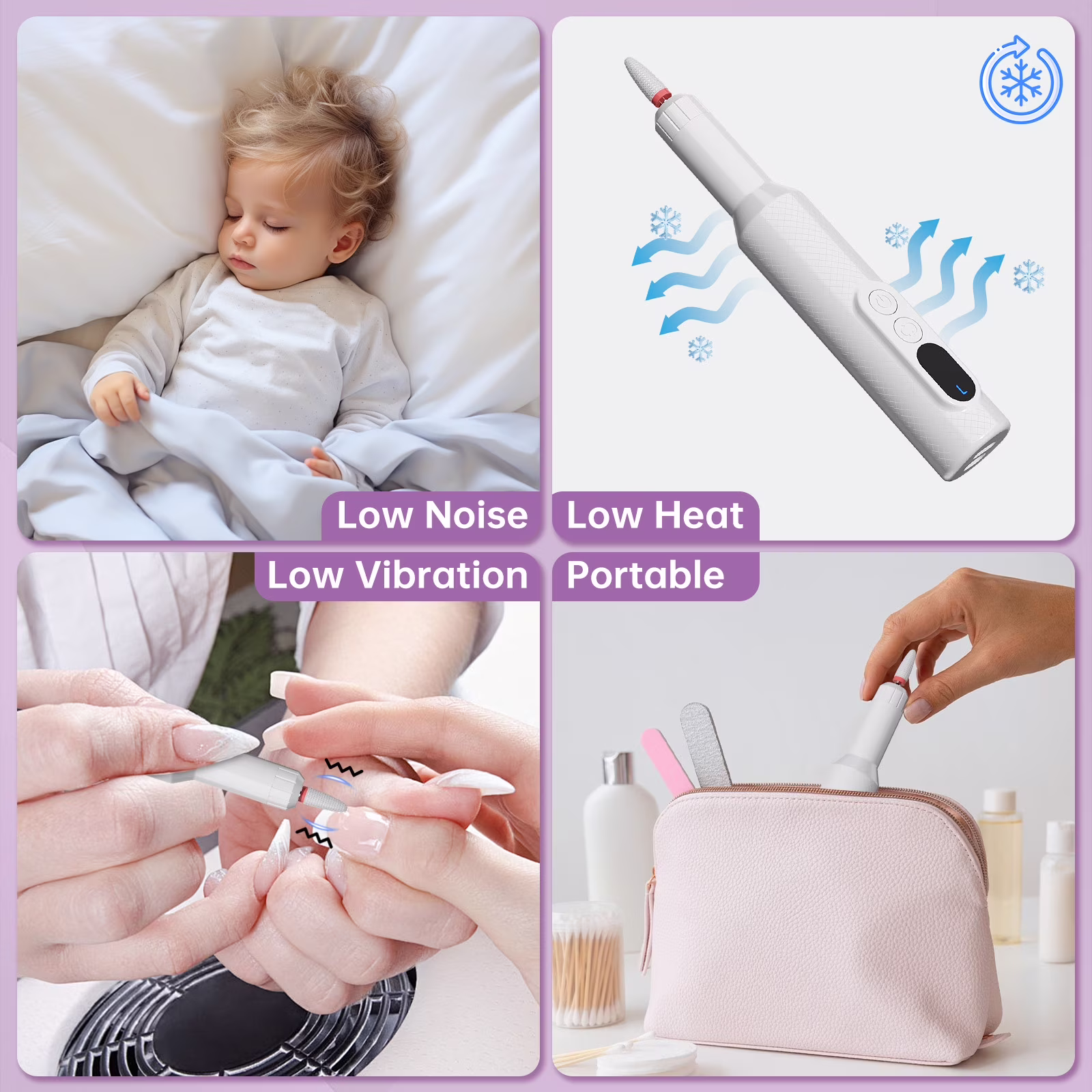 303ef01809e4f8c45439769db179eb0543ba60a288054b38d53068a18545b515 CshidWorld Electric Nail Drill, Cordless Nail File Kit, Portable Manicure Pedicure Tool with 12 Drill Bits & Wireless Charging Base for Acrylic Gel Nails Polishing Removal