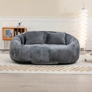 Adult Bean Bag Chair - Multi-Color Lazy Sofa(Grey)