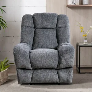 Chenille Power Standard Recliner Chair(Orange)