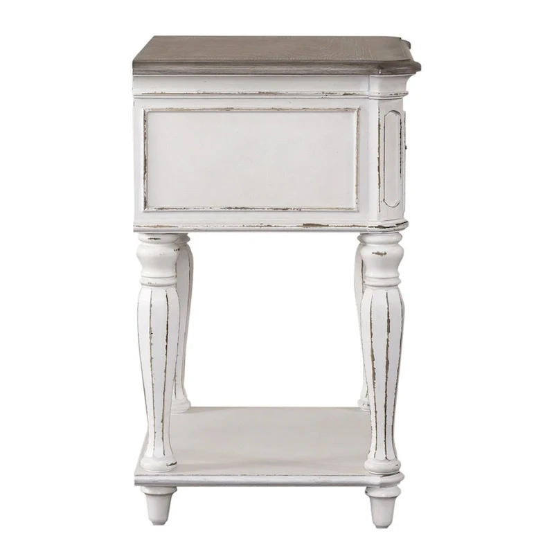 32ba9c08dafd0247a860abffb43a44b7b37b2cc7ff8f5209c6f2a68b35889365 Magnolia Manor Antique White Leg Night Stand(Antique White)