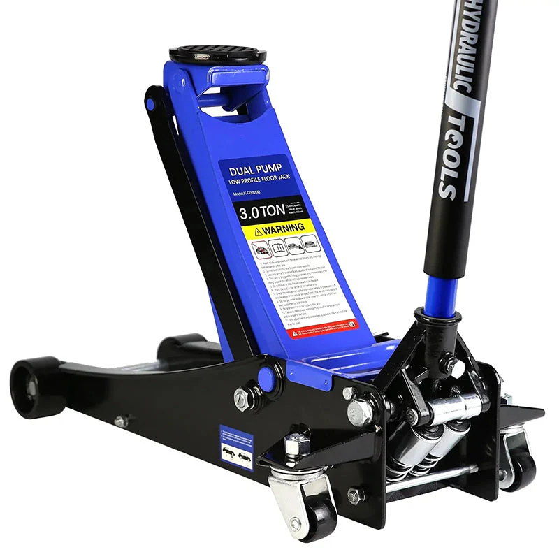 32ea37b5889f520cdca0e44d0affc78e4851f6306cbb03719d0db9989286c84f 3 Ton Floor Jack, Hydraulic Low Profile Car Jack, Heavy Duty Steel Hydraulic Jack Floor Jack with Dual Piston Quick Lift Pump, Lifting Range 5.1¡ä¡ä-20¡ä¡ä