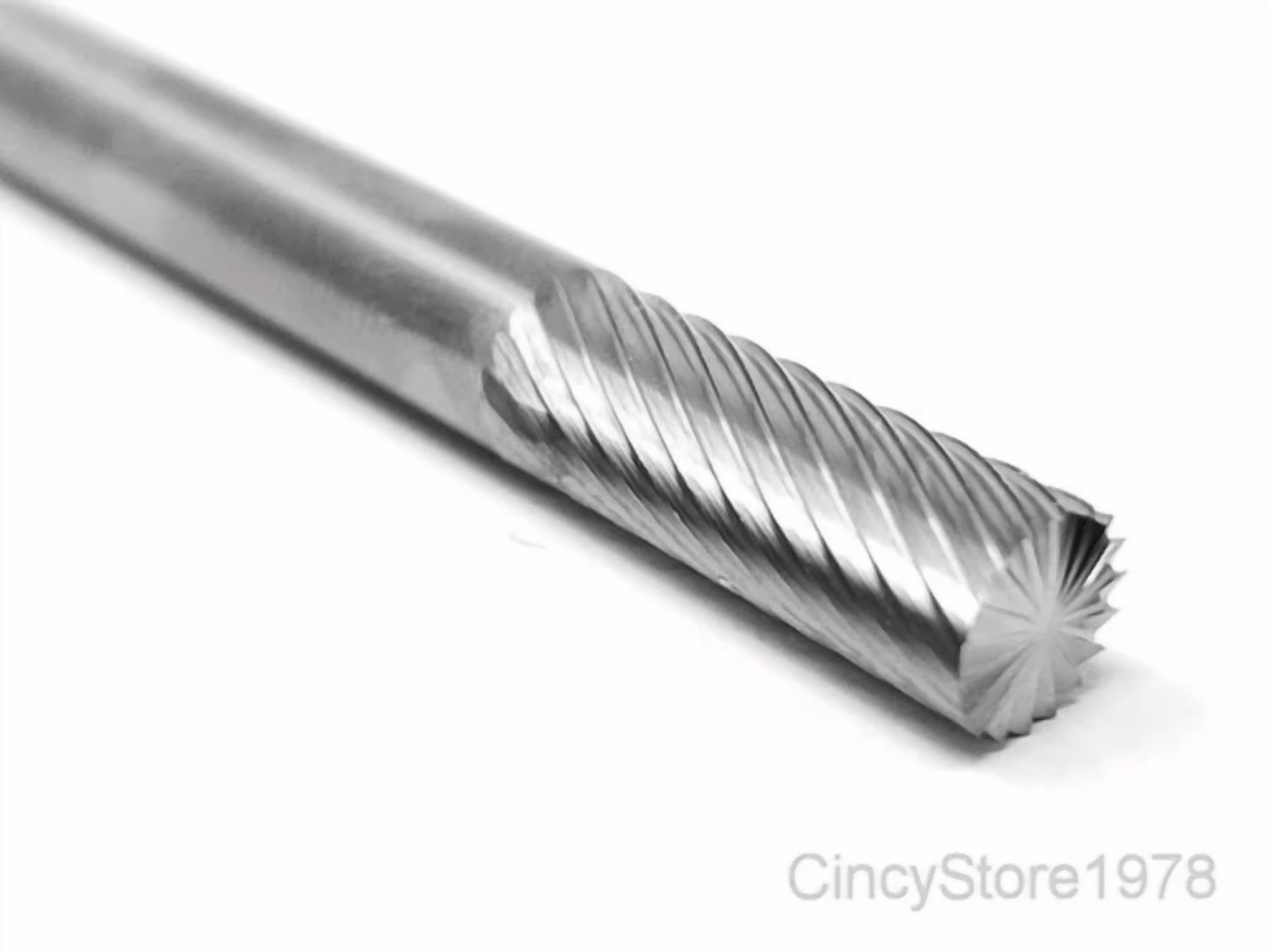 KLYNE - Sb1S Cylindrical End Cut 1/4" Carbide Burr Bur Tool Die Grinder Bit 1/4" Shank