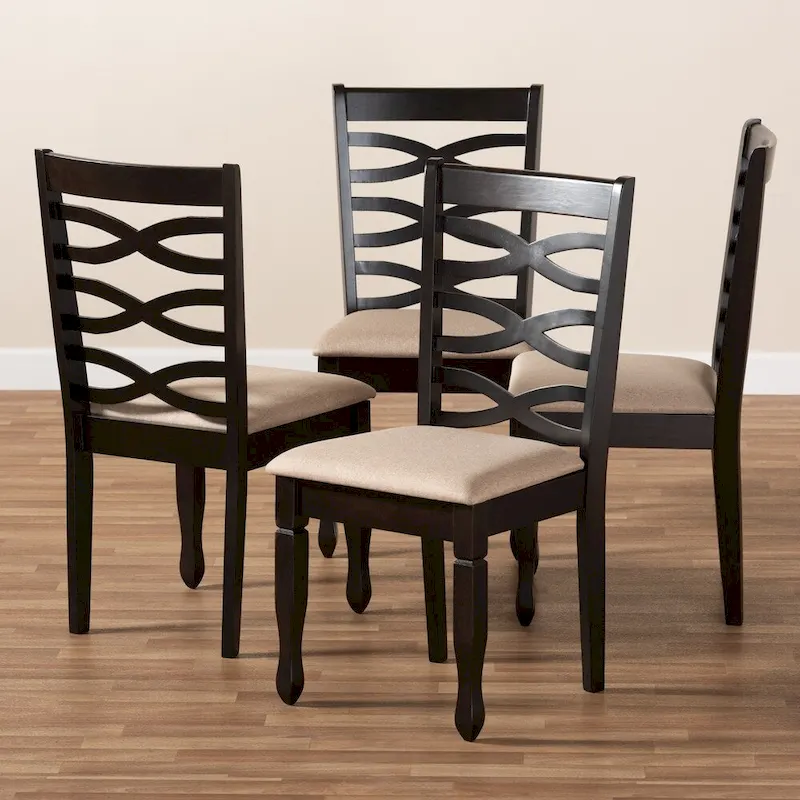 3496c0914a835d19fa994a79bf08d234f4f433e4bfb90299b7bdd89c5b2efc7e Modern and Contemporary Dining Chair 4-Piece Set(Light Gray)