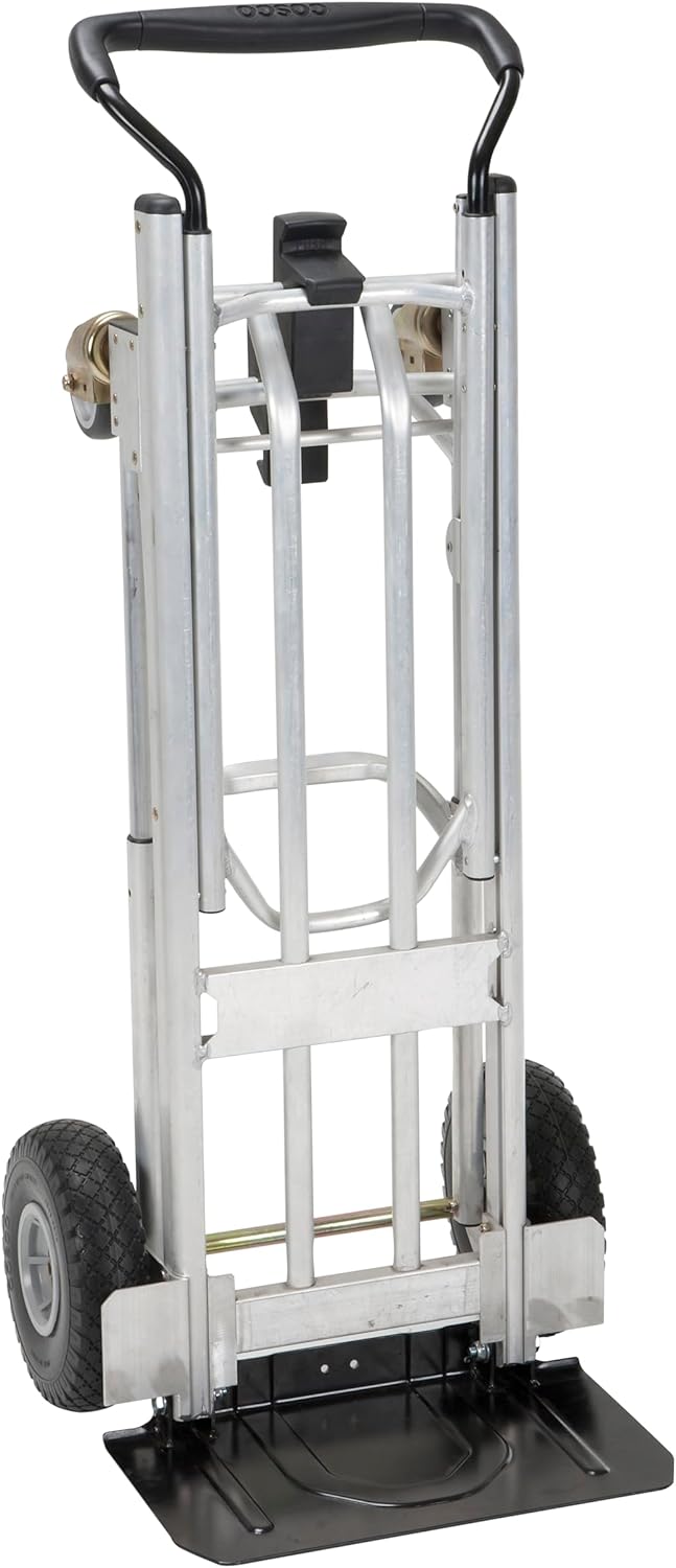 3663f2fd9e07c0249a47dd3e7d8de2d46b3694763a3b20ecc86b250b8cafba06 2025 4-in-1 Folding Series Hand Truck with Flat-Free Wheels
