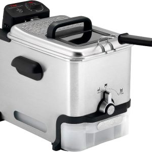 T-Fal Ultimate Steel Deep Fryer with Basket 3.5 Liter Oil and 2.6 Pound Food Capacity