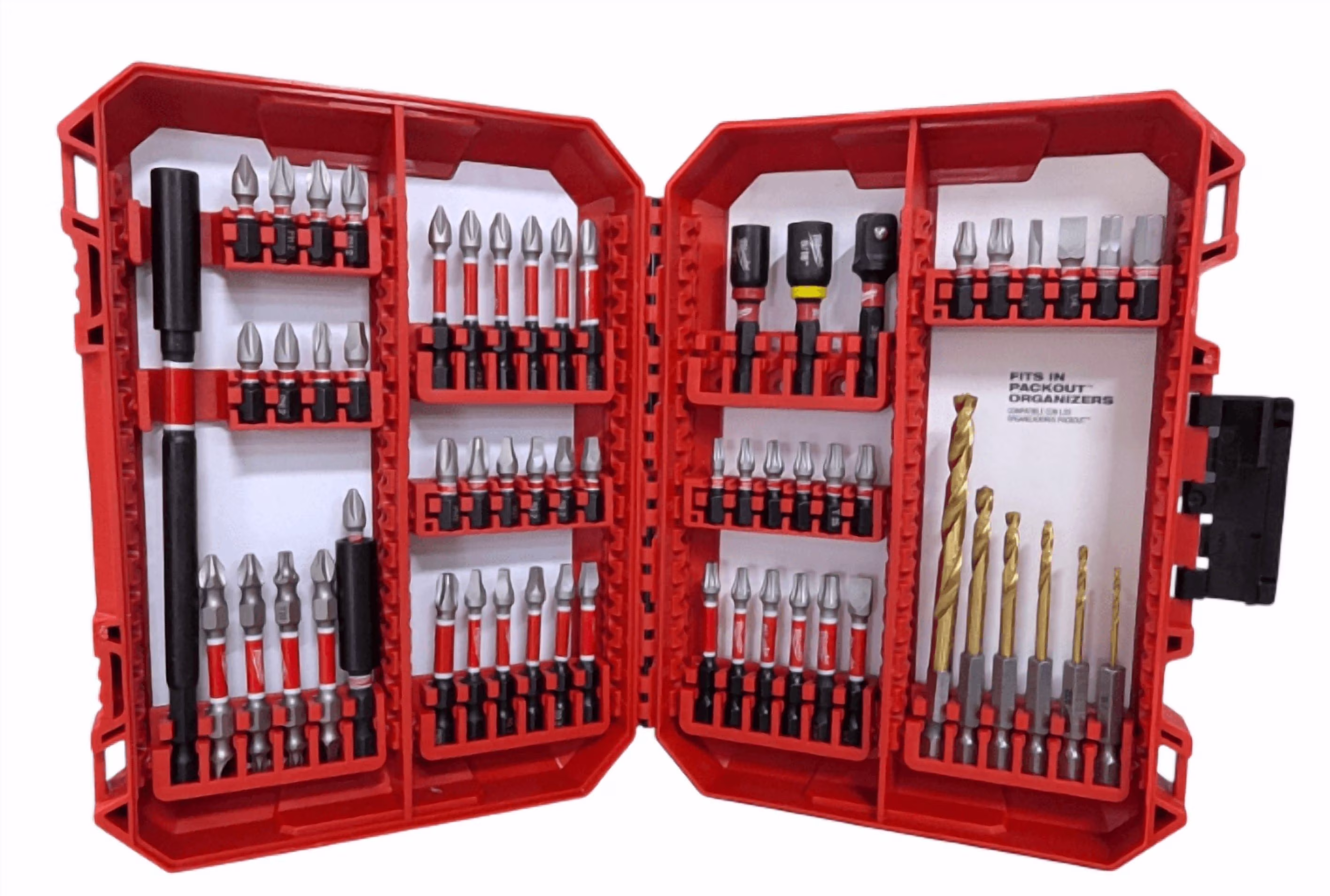 36ff23fb42d5428cdb47337196b175cce3b2d683e0b0261ab5c7a7bf25c9c1c8 MILWAUKEE SHOCKWAVE Impact Duty 60PC Drill & Drive Set – Model 48-32-4097, PACKOUT Compatible