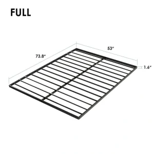 1.6 Inch Metal Bunkie Board Bed Slat Replacement by Crown Comfort(KING)