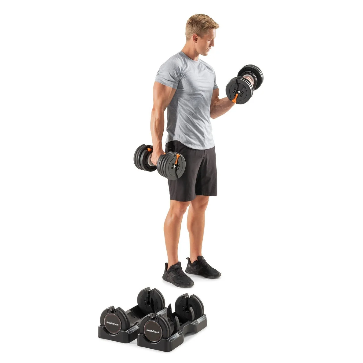 37be4471c067efdb80638d4bf95c9328d2cede2d70c7d61340fad5ac7001636f NordicTrack 55 Lb. Select-a-Weight Dumbbell Set(Weights)