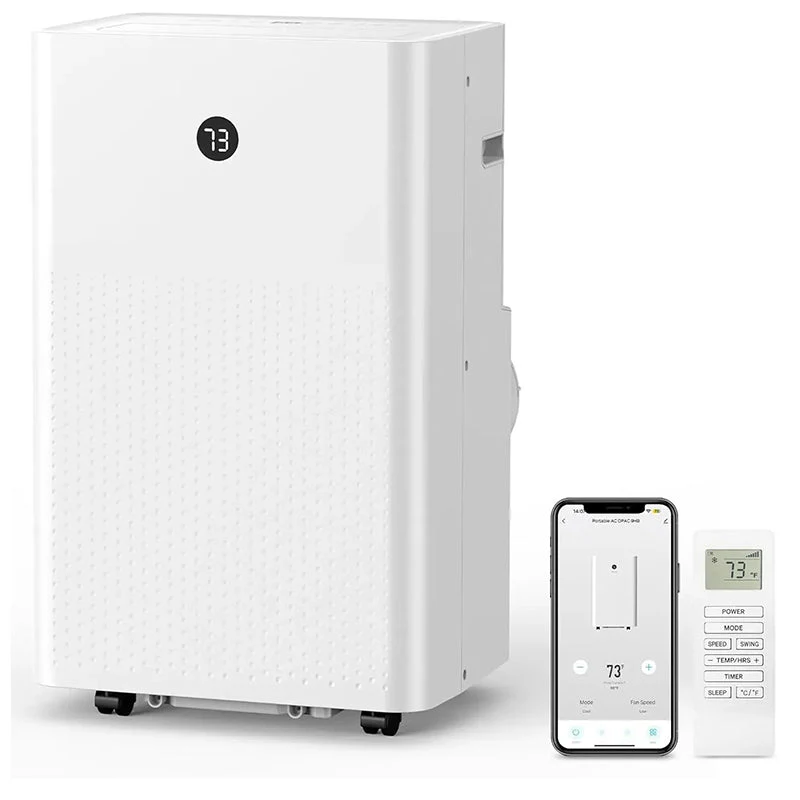 37ff88e78d40387fa703e400c337375701e72529730dedb3094de0c13bdbab4e 14,000 BTU Portable Air Conditioner Auto Swing 3 Fan Speeds with Remote Control