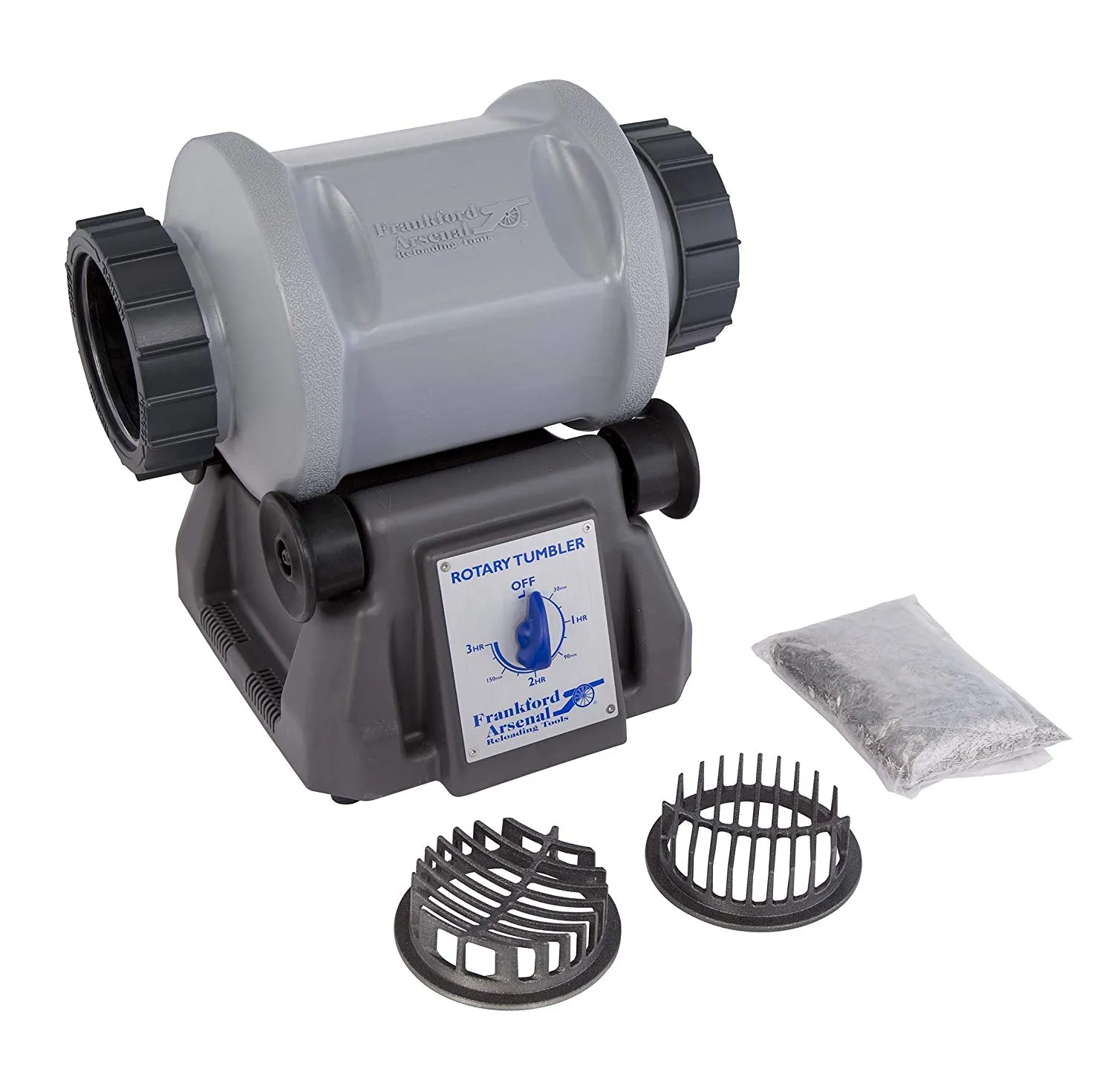 38243ee0d49e587f61e08125fe43cbe65c5ff4067498b214b17e2bee75aa9199 Frankford Arsenal Platinum Series 7L Rotary Tumbler with Media Separator for Brass Cleaning
