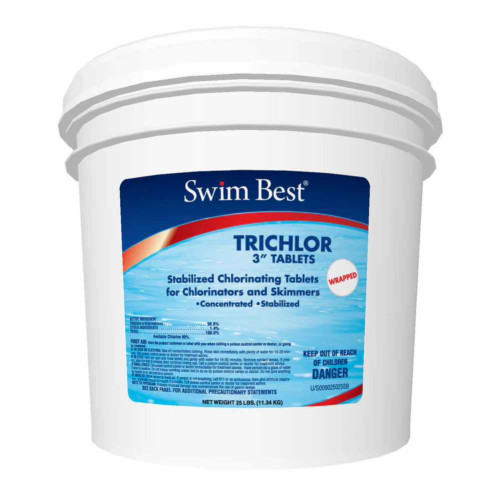 3880a5e1a60ea2fe5814a0761d9392b374fdf3a55595eac14febaf37983ce223 Swim Best 3?²â?? Stabilized Trichlor Chlorine Tablets, wrapped ?? 25 lb