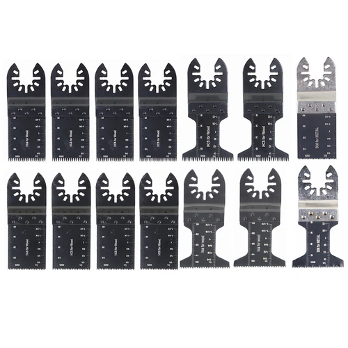 389ab68710352a9f83c76a3a3f642ec69f59748d9c73a64a45906628270fc9c9 KLYNE - 14 Pcs Oscillating Multi Tool Saw Blade