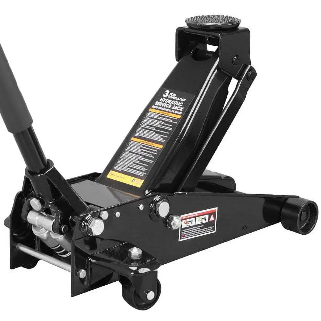 38d1b13a4ff5b33a0fdaa336c431f68159319664f1979c275b69e35ebe4a5635 3 Ton Floor Jack Hydraulic Heavy Duty Steel Car Jack with Quick Lift Dual Pump,Black,W8303-B