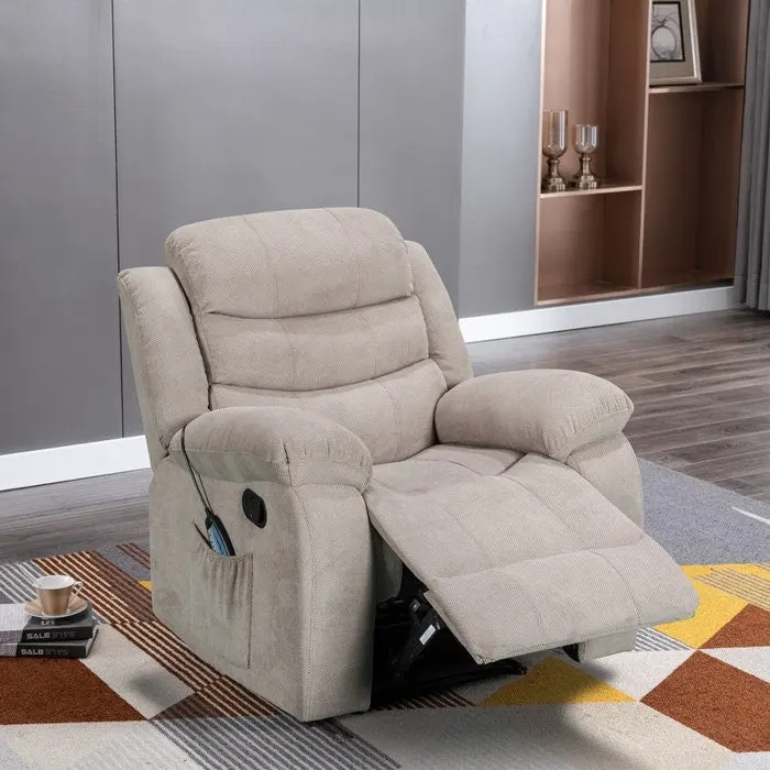 3a4a553b6e9276a508cae0f7c5b7b0c30593ab28828fcd589821e478bc196444 Soft Recliner Chair with Massage and Heat Function(Beige Chenille)