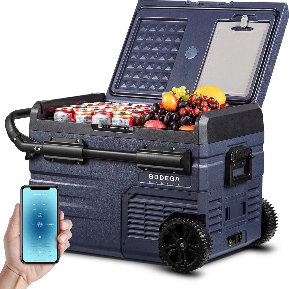 3ac6eb3c9653509354bc2eb0bb87d2be948082aaef1e92f7f92eb8e657ac9365 12 Volt 37 Qt. Portable Car Refrigerator, Car Freezer for Outdoor, Camping, Travel, RV,APP Control