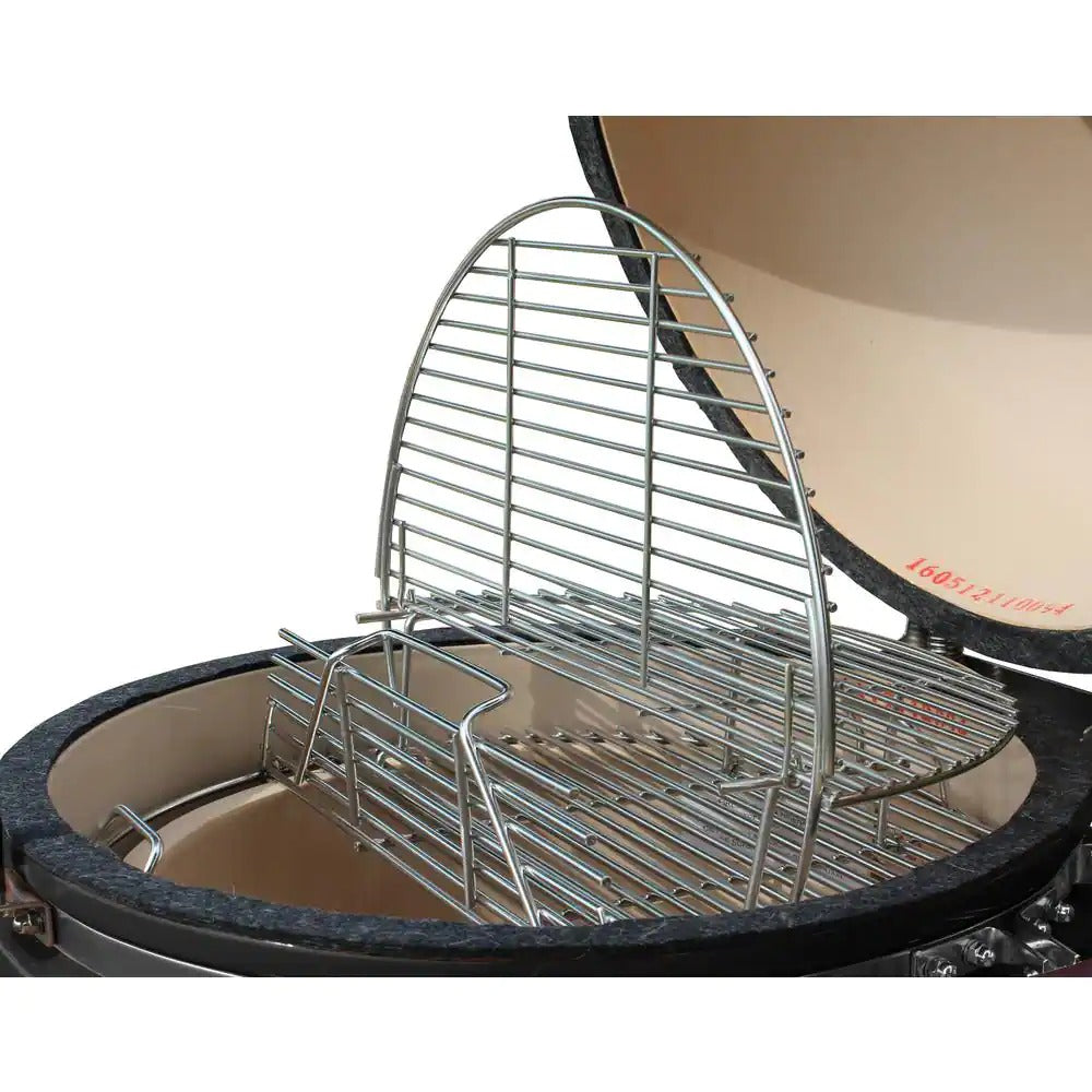 3af6667e7daae8ed126b12a192b70da7280d0056d691cfa7c9c57bab3fc261fa Grills 22 in. Kamado Pro Ceramic Charcoal Grill with Grill Cover