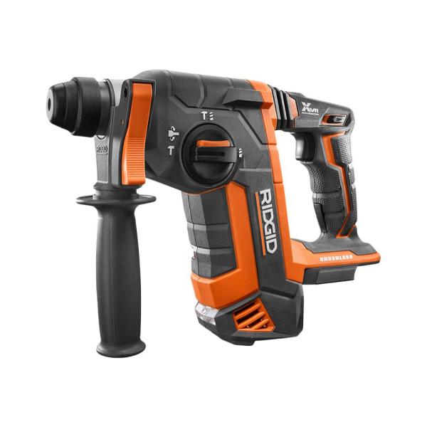 3b268114cbc874c2fc9270e0a85c670b7edc2e16724f69630b1e1548b6b2f069 RIDGID 18-Volt OCTANE Cordless Brushless 1 in. SDS-Plus Rotary Hammer (Tool Only) R86711B
