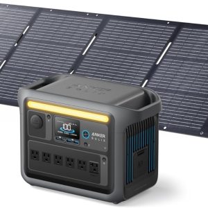 Anker SOLIX C1000 Portable Power Station with 200W Solar Panel, 1800W Solar Generator, 1056wh LFP (LiFePO4) Battery, 6 AC Outlets, Up to 2400W for Home, Power Outages, and Outdoor Camping(Anker SOLIX C1000+200W Solar Panel)
