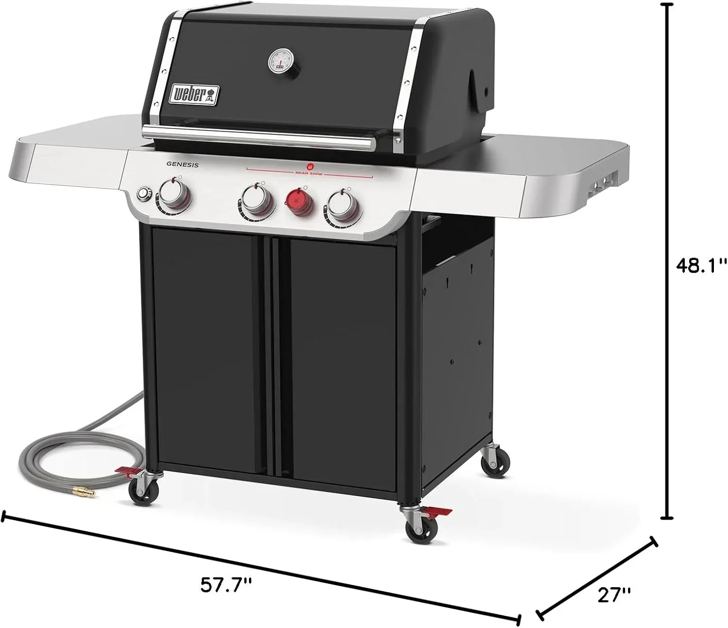 3cc3daa0970179fdf6cb5f29b6f946639d732fb11a935e3143c80ea1781c47ec Weber Genesis E-325 Liquid Propane Black(Natural Gas)