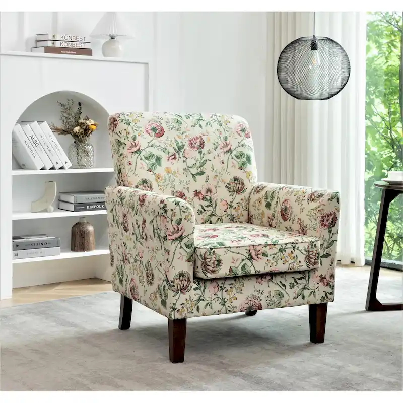 3e668a0e3111cf7fc878124e4e6b641afa31d720af1b4eb3d4824b1ff4b8e486 Contemporary Living Room Accent Arm Chair(Blue Floral)