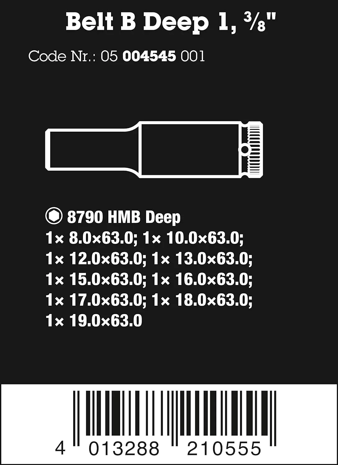 3ecda1fef8a7733d4c88ecd3e2a88f385b6ac2c0b517018abfbf12b9a17158e5 5003594001 8100 SB 2 Zyklop 3/8" Metric Ratchet Set ( Piece of 43)(One Size/Ratchet Set)